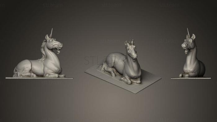 3D model Unicorn Sculpture (STL)